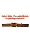 100% Genuine Leather, Gold Buckle, 4 cm Suede Milk Brown Women's Belt; Jeans, Sports Belt=Suede.08.Sütka - 7