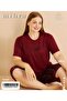 Six Square Plus Size Capris Pajama Set - 2