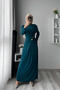 Women Lycra Button Detailed Islamic Dress Nms046 - 3