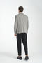 Remos Men's Black Houndstooth Patterned Stretching Fabric Mono Collar Sports Blazer Jacket - 6