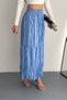 Women's High Waist Crease Skirt Nbk4164 - 2