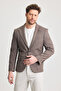 Pacune Men's Brown Cotton Blended Slim Fit Lycra Flexible Sports Blazer Jacket