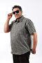 Short Sleeve Plaid Cotton Men's Shirt Kk-8073-Tss - 5