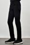 Men's Black Plain Cord Cotton 5-Pocket Slim Fit Denim Jeans 1023245350 - 3
