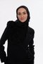 Idol Satin Janjan Scarf - Black - 4