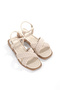 Mi̇a026-1560 Women's Beige Hand Braided Evening Dress Daily-Wedding-Leisure-Holiday Slippers - 6