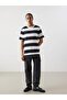 Xside Crew Neck Short Sleeve Striped Combed Men's T-Shirt - 2