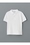 Lcw Kids Polo Neck Textured Boys T-Shirt
