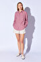 Dusty Rose Viscose Linen Washed Soft Textured Women's Shirt Ek 100610013 - 3