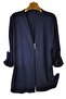 Plus Size Combed Cotton Stoned Short Cardigan