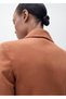 Cotton and Linen Blend Blazer Jacket - 8