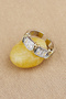 Steel Ring - Adjustable Steel Zircon Stone Stylish X Model Silver Gold Ring Does Not Tarnish or Fade - 2