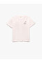 Short Sleeve Printed Cotton Crew Neck Women's T-Shirt