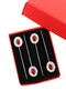 4-Pack of Burgundy Ruby ​​Stone Scarf Pins. The Pin of the Shawl. The Turban Pin. The Headscarf Needle. Pin for Scarf and Shawl. - 3