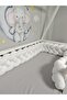 360 cm 4-Piece Knitted Protection Model New Generation Plush Fabric (for 60X120 / 70X110 Crib)