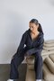 Black Faded Effect Crop Hoodie and Sweatpants Set - 4