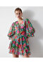 Mini Floral Patterned Dress - 5