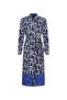 flower pattern shirt dress - 3