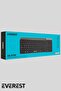 KB-BT90 Siyah/Gri Bluetooth+ 2.4Ghz Telefon Tablet Standlı Şarjlı Q Kablosuz klavye - 6