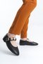 Daily Women's Black Skin Ballerina Strap Adjustable Buckle Lightweight Comfortable Shoes - 4
