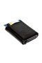 Men's Genuine Leather Shoulder Handbag and Wallet with Mechanism - Black - 4
