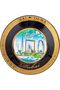 Dubai Souvenir Plate 11Cm X 11Cm X 1Cm Multi-Colour
