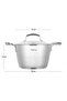 Stockpot With 18x10cm Glass Lid Millenium Series Stainless Steel Silver/Clear 18x10cm/2.1LTR - 2