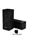 Kitchen Knife Organizer 10x10x22cm, Square Shaped, Black Marble (Plastic) - 5