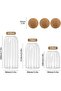 Glass Jars with Round Corks, Set of 3, Airtight Storage for Coffee Beans, Nuts, and More - 7