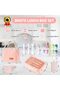 Bento Lunch Box,Meal Preparation Compartment Lunch Box Container for Children and Adults,Pink - 4