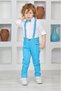 Boy's Shirt Pants Suspender Bow Tie Suit April 23 October Show Outfit Costume