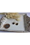 Tiger Patterned Heart Model Women's Earrings