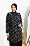 Plus Size Buttoned Viscose Fabric Relax Cut Tunic - 2