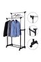 Home simple assembly double pole drying rack - 2