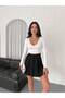 Basic Polyviscon Skirt with Pleated Shorts