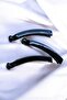3 Pieces Small Quality Banana Buckle Black
