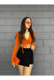 Black Covered Shorts Skirt Model - 5