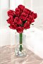Artificial Flower 12 Large Rose Bunch 45 cm Red