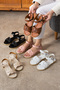 Women's Sandals |   Snap-Fastenering Ring-Strap Sandals |   Casual Sandals - 4