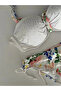 Women's White Stone Embroidered Lined Bikini Suit Hzl25S-Lc208 - 3