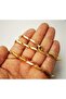Men's and Women's Steel Necklace - Cube Triangle Model Gold Thin Chain, Gift Necklace for Lover, Spouse, Father - 3