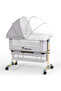 Sunshine Bedside Crib - Light Grey