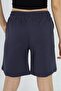 Girl's Printed Basic Shorts with Elastic Waist - Pocket Detail - 3