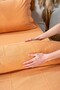 Fiorella Orange Double 100% Cotton Embroidered Bedspread Set 6 Piece Sleep & Dowry Set - 5
