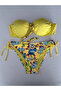 Women Yellow Stone Embroidered Lined Bikini Suit Hzl25S-Lc208 - 6