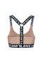 Cotton Love Rubber Removable Covered Women's Sports Bustier 2 Pcs - 2