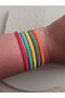 Unisex Knitted Turquoise Macrame Thread Surfer Bracelet, Colorful Thread Bracelet, Gift Bracelet - 3