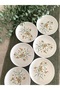 Çiğdem Model Set of 6 Small Round Breakfast Dishes - 3
