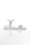 Mi̇a026-1561 Women's Silver White Hand-Knitted Evening Dress Casual-Wedding-Entertainment-Holiday Slippers - 6