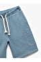 Basic Shorts with Cotton Waist Lace Pocket Detail - 3